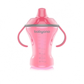 Babyono Natural - Неразливаща чаша с твърд накрайник 260 мл.